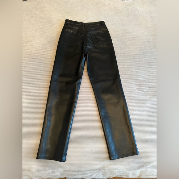 Wilfred Black Faux Leather Pants - Picture 3 of 8
